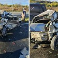 Heroji vatrogasci spasioci iz smrskanog automobila izvukli čoveka: Slike sa mesta nezgode bude jezu
