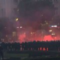 Завршен протест на Славији - немири код Председништва