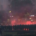 Završen protest na Slaviji - nemiri kod Predsedništva