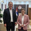 Ana Brnabić sa Draganom Lazićem o aktuelnoj situaciji u ŠSS i planovima za budućnost