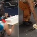Blam snimak pevačice koja je bacila rođendansku tortu: Plesači je jeli sa poda, skandal na mrežama (Video)