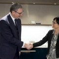 Vučić se u Minhenu sastao sa evropskom komesarkom za proširenje, Martom Kos