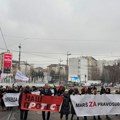 Protest "Marš za pravosuđe": Skup se završava ispred tok u Ustaničkoj ulici