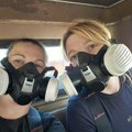 FOTO, VIDEO: Nosili su maske zbog toksičnih isparenja – ovako je gašen veliki požar na deponiji