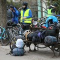 Kolo ispred Županije u Somboru: Doček za studente bicikliste