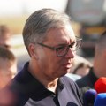 Vučić obišao radove na auto-putu Kuzmin-Sremska Rača: "Uložićemo ne manje od 340 miliona evra"