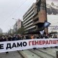 Protest „Mi smo živi zid”: Napravljen obruč oko Generalštaba