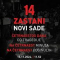 "ZASTANI NOVI SADE!": 14 minuta za 14 života