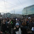 U toku protest studenata u Beogradu, blokiran saobraćaj u centralnim gradskim ulicama