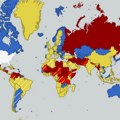 Amerikanci izbacili mapu zemalja u koje nije bezbedno putovati – pogledajte kako rangiraju Srbiju