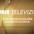 Prvo mesto u gledanosti kolažnih kablovskih televizija pripada Kurir televiziji