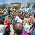 Arhiv javnih skupova-Na protestu prosvetara vise od 6.000 ljudi