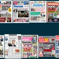 Naslovne strane sutrašnjih novina: Prelistavanje štampe za nedelju, 8. februar 2026. godine