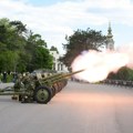 Почасна артиљеријска паљба поводом Дана Војске Србије изведена са Савске терасе