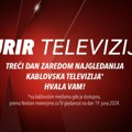 Kurir televizija treći dan zaredom najgledanija kablovska televizija