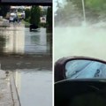 (Video) ceo region zahvatilo nevreme, jezera na ulicama grada Skoplje pod vodom, u Orahovici odleteo krov škole, saobraćaj u…