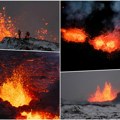 Neverovatan snimak vulkana Vatreni gejziri usred leda: Prizori koji pokazuju zašto Island zovu zemljom vatre i leda (video)