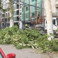 (FOTO,VIDEO) Snažno nevreme pogodilo region: Vetar rušio stabla u Zagrebu, grad padao širom Slovenije