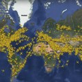 Ovako je izgledalo nebo kada je oboren svetski rekord: U jednom danu poletelo više od 153.000 aviona