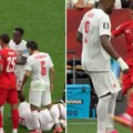 Džaka napravio haos na terenu: Namerno šutnuo rivala, odmah izbila frka