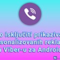 Kako isključiti prikazivanje personalizovanih reklama u Viber-u za Android