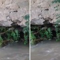 Popucao most kod Leskovca od nabujalog potoka: Meštanima sela Piskupovo bio jedini izlaz