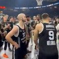 VIDEO Snimak sukoba među igračima Partizana: Evo šta se dešavalo na parketu dok su navijači skandirali „Obradović Željko“…