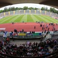 "Grobari" obeležili stadion gde trenira Srbija VIDEO