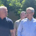 Ministar Glamočić obišao radove na sanaciji regulisanog korita reke Skrapež u Kosjeriću