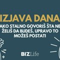 Izjava dana: „Ako stalno govoriš šta ne želiš da budeš, upravo to možeš postati“