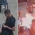 Šokantan snimak Bliski susret sa smrću posle zapaljene cigarete na benzinskoj pumpi