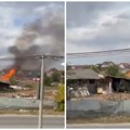 (Video) Plamen i dim iznad Veternika! Požar zahvatio nagomilane sekundarne sirovine i građevinski otpad