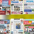 Naslovne strane sutrašnjih novina: Prelistavanje štampe za subotu, 27. septembar 2025. godine