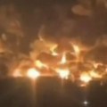 Eksplozije na krimu, ukrajina žestoko napala: Gori najveće rusko skladište nafte u Feodosiji (video)