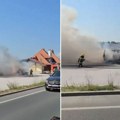VIDEO Dramatična scena na Zlatiboru: Požar progutao automobil