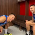 VIDEO Avramović vrištao od smeha zbog Marinkovića i Dobrića, šou u svlačionici Srbije