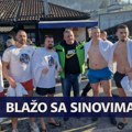 U LIMU ZA ČASNI KRST - ČETIRI BRATA I OTAC BLAŽO (58) PLIVAJU ZA ČASNI KRST