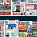Naslovne strane današnjih novina: Prelistavanje štampe za nedelju, 22. mart 2026. godine
