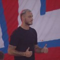 UŽIVO - Arnautović na poluvremenu pozdravio navijače