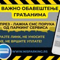 Lažne poruke za kaznu za parkiranje u Nišu, upozoravaju iz Parking servisa