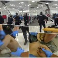 Krio se u plafonu, a onda je nastala drama! Snimak hapšenja u tržnom centru, policija ga vezala za nosila i odvezla u pritvor…