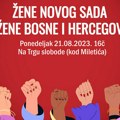 Protest podrške ženama Bosne i Hercegovine u ponedeljak u Novom Sadu