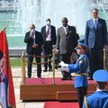 Museveni se sastao sa Vučićem, svečani doček ispred Palate Srbija