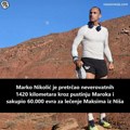 Marko Nikolić pretrčao 1.420 km kroz pustinju Maroka za život malog Maksima. Sakupljeno 60.000 evra