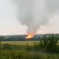 Ruski zvaničnici: Požar u skladištu eksploziva posle napada ukrajinskih dronova