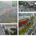 Успорен саобраћај у Београду: Због кише и снега возила миле, најкритичније на Газели (фото)
