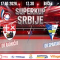 Radnički protiv Spartaka otvara sezonu borbom za trofej Superkupa Srbije