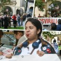 FOTO „Odsvirali ste svoje“: Protest ispred Fakulteta muzičke umetnosti nakon odluke o nadoknadi nastave