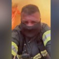 Pogledajte kako vatrogasac prolazi kroz vatreni zid: Video prikazao sav užas jezivog požara u Crnoj Gori (video)