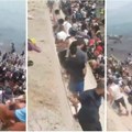 (Video) Uglavnom mlađi muškarci, ali ima i žena i dece! Migranti iz Maroka napravili haos u Seuti: Hiljade ljudi preplivalo…